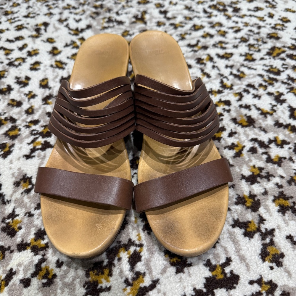 Teva Brown Women's Slide Sandals
